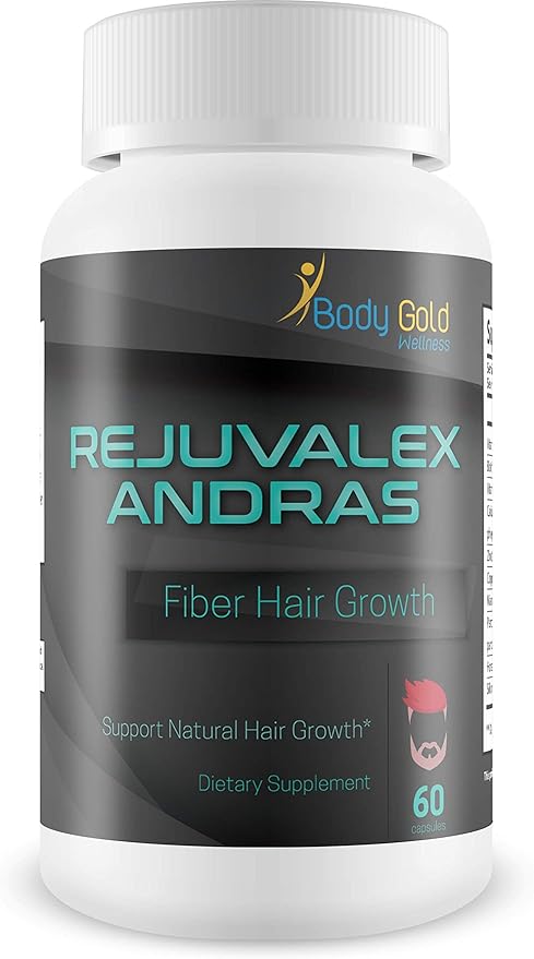 Rejuvalex - Andras Fiber - Hair Growth - Support Natural Hair Growth - with Vitamin B3 (Niacin) and a Powerful Proprietary Hair Blend. Help Prevent Hair Loss and Support Natural Hair Regrowth