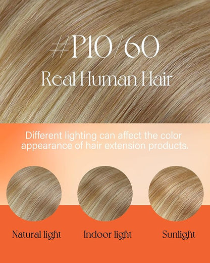 Sunny Hair Nano Bead Extensions Human Hair Light Blonde Nano Hair Extensions Blonde Nano Ring Extensions Real Remy Hair 10/60 18inch 50g