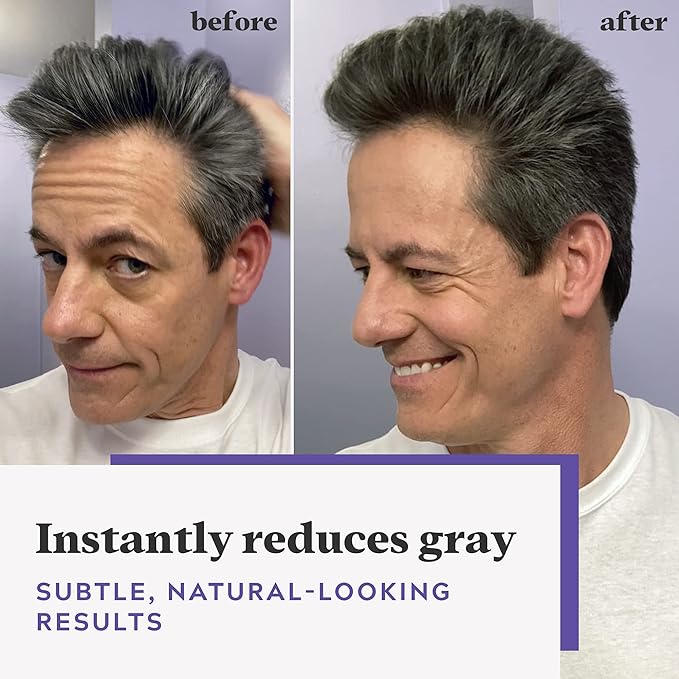 Just For Men Touch of Gray, Gray Hair Coloring Kit for Men with Comb Applicator for Easy Application, Great for a Salt and Pepper Look - Light Brown, T-25, Pack of 3 (Packaging May Vary)