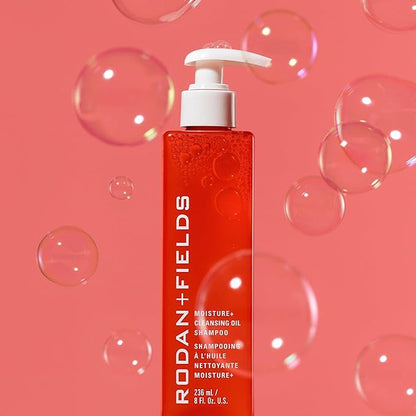 RODAN + FIELDS MOISTURE+ Cleansing Oil Shampoo | 8 Fl. Oz | Coconut Oil Infused Formula | Gentle Color Protecting Shampoo for Soft, Healthy Waves & Silky Hair | Beauty & Hair Care
