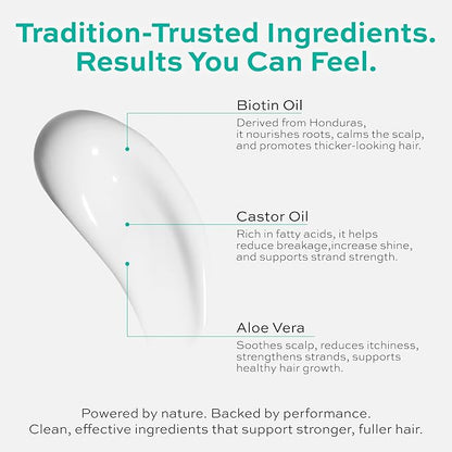 Castor Oil 2-in-1 Shampoo and Conditioner – Strengthen & Restore Hair | Clean, Sulfate-Free Formula for Thinning, Dry, or Color-Treated Hair | Volume, Softness & Scalp Health | 8oz