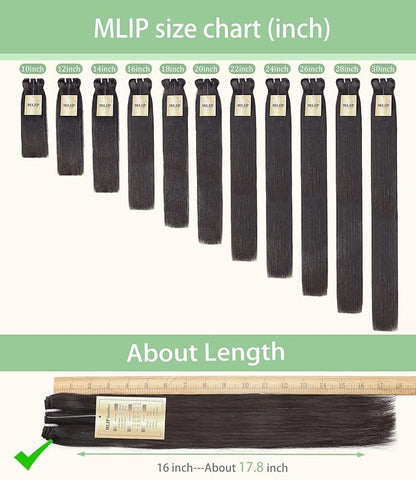 mlip Raw Bundles Human Hair Straight, No Tangle Shedding, Keep Texture Silky Soft After Multiple Washes, 15A Raw Indian Hair Bundles 22 24 26 Inches, Triple Lifespan 3X