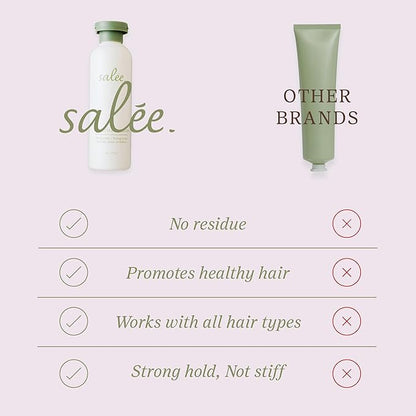 Salée Hair Styling Cream | Anti-Frizz Leave-In Smoothing Cream for All Hair Types | Flexible Hold & Shine | Defines Curls, Tames Flyaways, Softens & Nourishes | 6 oz.