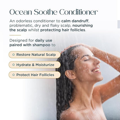 Ocean Soothe Scalp Control Conditioner with Highly Concentrated Magnesium Salt Infused with Shea Butter and Eucalyptus Oil to Moisturize Scalp and Nourish Hair Follicles, 300mL