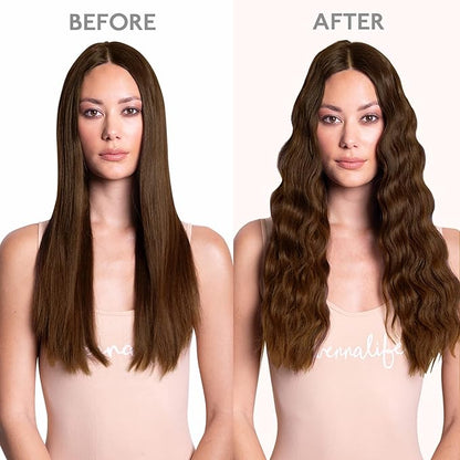 WENNALIFE Clip in Hair Extensions Real Human Hair, 24 Inch 120g 7pcs Chocolate Brown Hair Extensions Clip in Human Hair Remy Clip in Hair Extensions Real Human Hair Double Weft