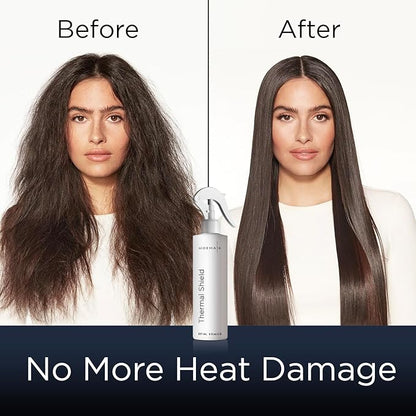 MOEHAIR Heat Protection Spray | Oil-rich Ingredients | Hair Dryer & Flat Iron Protectant | Strong, Shiny, Anti-frizz | Sulfate & Paraben-Free (8 Fl Oz)