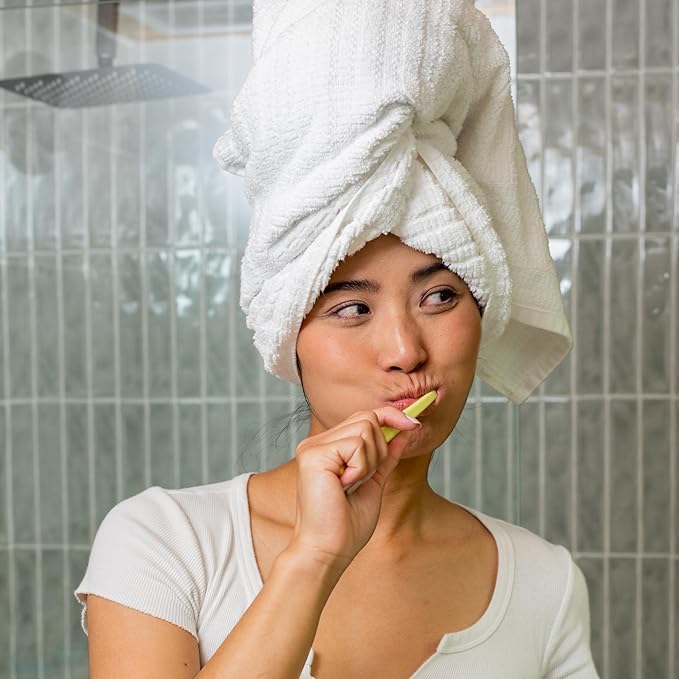 Cocofloss Cocobrush, Ultra-Soft Manual Toothbrush, Dentist-Designed, Gentle on Gums, Made from Recycled Plastic, Blue Bliss