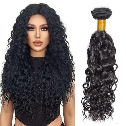 Natural Black Kinky Curly Bundles Human Hair Color 1B Bundles 18 Inch Brazilian Unprocessed Virgin Remy Hair Extensions Double Weft Hair Weave