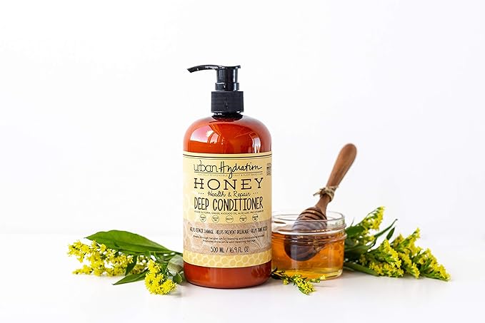 Urban Hydration Honey Health and Repair Shampoo, Conditioner and Detangler Set | Sulfate, Paraben and Dye Free, Cleanses, Detangles, Hydrates and Repairs For Healthy and Shiny Hair, All Hair Types