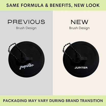 Jupiter Scalp Exfoliator - Scalp Massager Tool for Wet & Dry Hair - Ergonomic Detangler Brush - Dandruff Comb & Scrub to Remove Dandruff & Buildup and Support Circulation - 2 Pack, Black