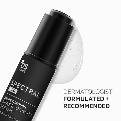 DS Labs Spectral.BRD Beard Growth Serum for Men - Supports Thicker, Fuller-Looking Facial Hair, With Nanoxidil, Biotin, Niacinamide, Castor Oil & Hyaluronic Acid, Paraben-Free, 60mL