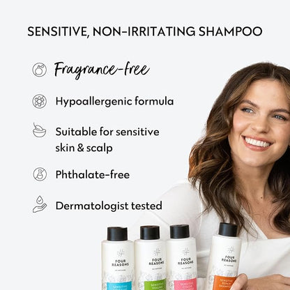 No Nothing Moisturizing Shampoo - Fragrance Free for Dry Hair and Sensitive Scalp - Hydrating, Hypoallergenic, Vegan, Paraben Free and Clear - 10.15oz