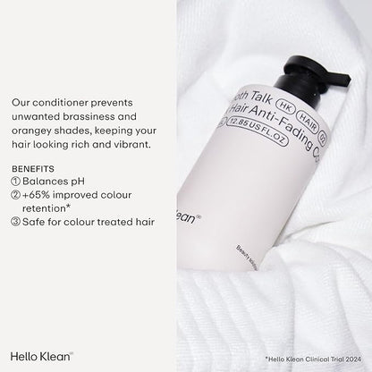 Smooth Talk Dark Hair Anti-Fading Conditioner - Hydrates & Repairs to Reverse Damage Caused by Hard Water - Stop Color Fading & Protect Against Brassiness - With UV Protection
