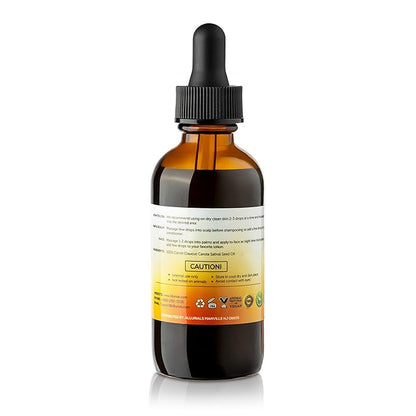 Carrot Seed Oil (2 Oz) – 100% Pure & Organic, Unrefined, Cold Pressed, All Natural, Daucus Carota- Essential Carrot Moisturizer for Skin, Face and Hair Growth - 2 Oz