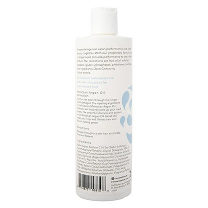 Purezero Moroccan Argan Oil Shampoo & Conditioner set - Repair Damaged Hair - Fight Dandruff & Frizz - Zero Sulfates, Parabens, Dyes, Gluten - 100% Vegan & Cruelty Free - Great For Color Treated Hair