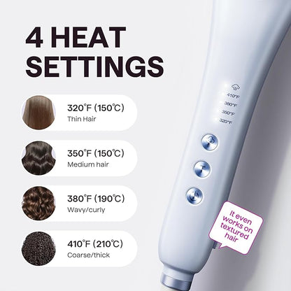 Wavytalk Pro Steam Hair Straightener Brush, Steamline Pro 3 in 1 Straightening Brush, Steam Reduces Damage, Nourishes Hair, and Expedites Straightening