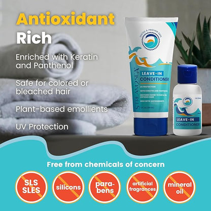 STREAM 2 SEA Leave In Conditioner Reef Safe Hair Conditioner Formula For Dry and Damaged Hair, 32 oz Paraben Free Hair Detangler with UV Protection For All Hair Types