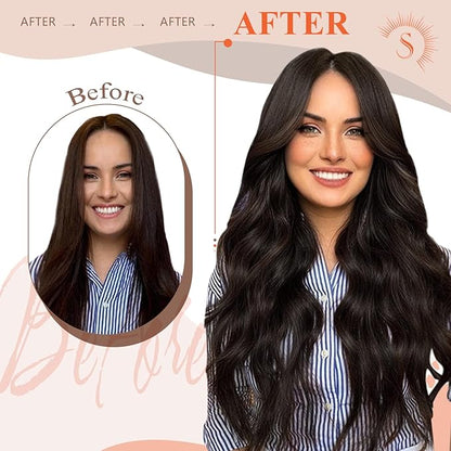 Sunny Hair U Tip Hair Extensions Human Hair Thick Keratin Bonds Hair Extensions Dark Brown K Tips Hair Extensions Short Straight Hair 14inch 50g