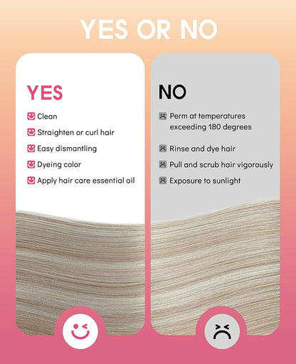 Youngsmile Clip in Hair Extensions Real Human Hair,Hair Extensions Clip ins,Double Drawn,Soft Silk Human Hair, 20 inch 7pcs 120g, Ash Blonde mixed White Blond(CLIP#18P1000-20Inch)