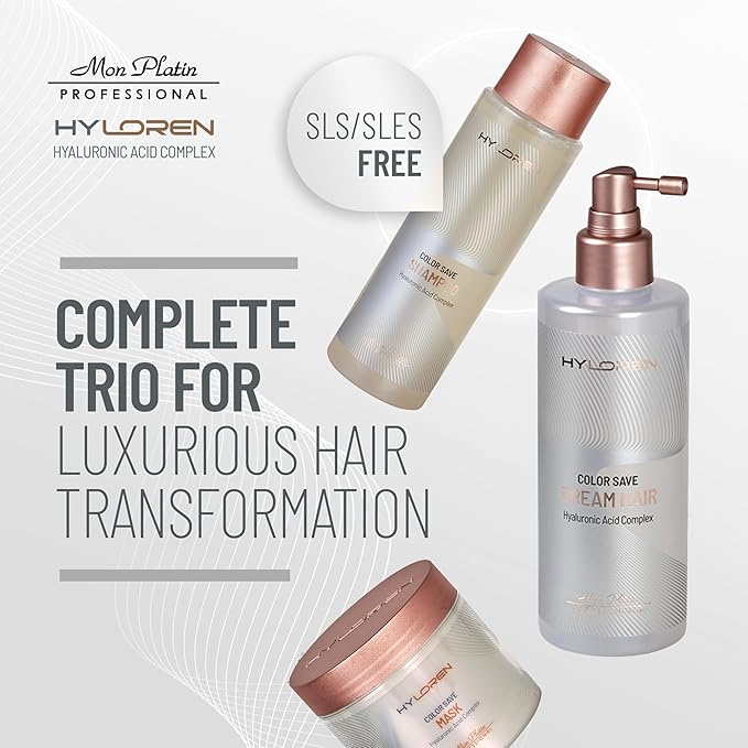 Mon Platin Hair Mask & Spray Bundle – Deep Conditioning & Heat Protection for Dry, Color-Treated Hair
