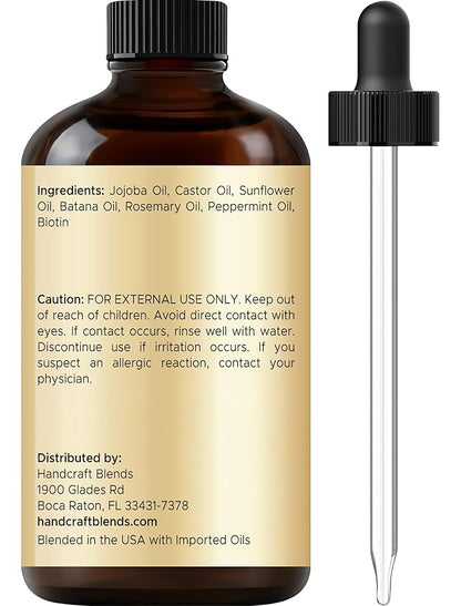 Batana & Rosemary Hair Growth Oil 2oz – Scalp Treatment & Strengthening for Growth & Loss, Thinning, Dry Scalp, Split Ends – Natural Hair Oil for Women & Men – Intensive Repair & Nourishing Formula