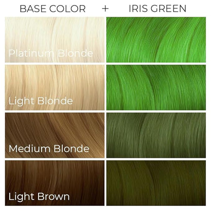 Arctic Fox Semi-Permanent Hair Dye, Vegan & Cruelty-Free, Ammonia-Free, Conditioning, Vibrant Green Color, Iris Green, For All Hair Types, 4 fl oz (Pack of 2)
