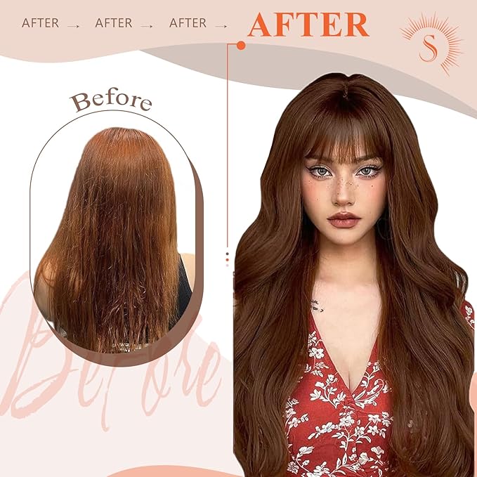 Sunny Hair Auburn U Tip Hair Extensions Human Hair 20 inch Keratin Hair Extensions Human Hair Auburn Brown Utip Hair Extensions Soft Hot Fusion Hair Extensions Dark Auburn for Party 20inch 50g