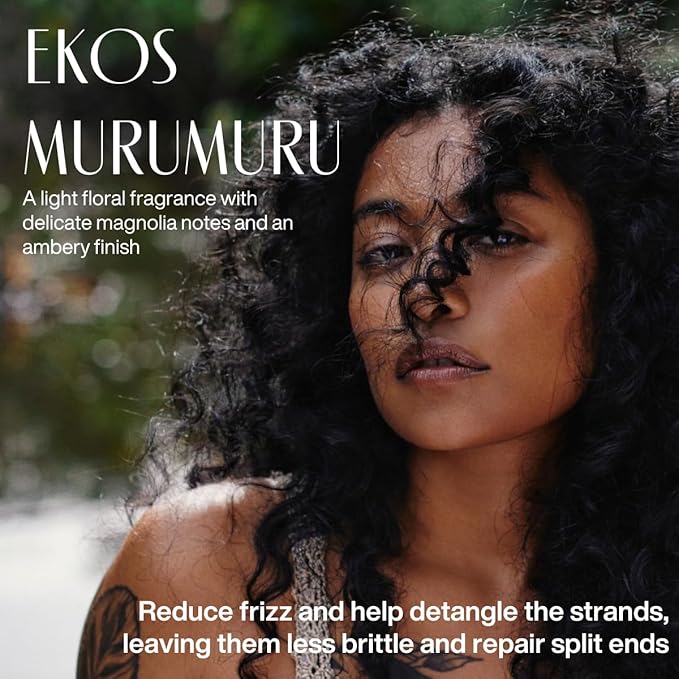 natura Ekos Murumuru Anti-Damage Leave-In 5 fl oz (150ml) - Reconstructs Hair Fiber, Reduces Frizz, Detangles, and Repairs Split Ends, Vegan, Not Tested On Animals, Unisex, For Frizzy Hair