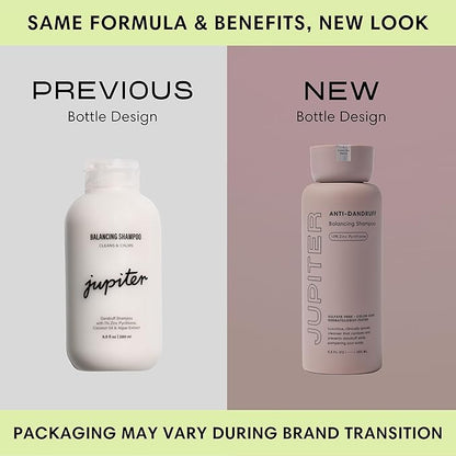 Jupiter Anti-Dandruff Shampoo, Conditioner, & Serum Advanced Set, Physician-Formulated for Dry, Itchy, Oily, Flaky Scalp Care, Color-Safe, Dry Scalp, Sulfate-Free