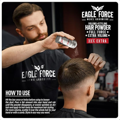 Immortal NYC Eagle Force Volume & Styling Powder - 33% MORE (1 Oz), Max Strong Hold, Natural Matte Dry Look - Residue-Free for All Hair Types