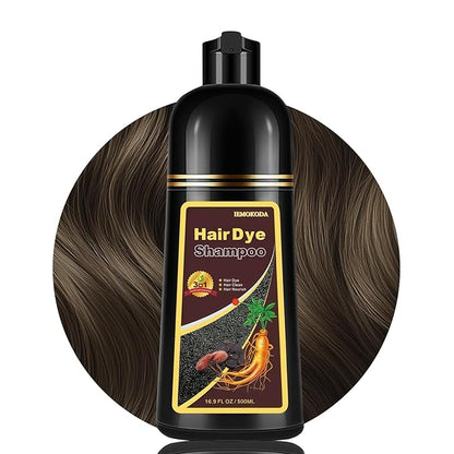 Light Brown Hair Dye Shampoo, Hair Color Shampoo for Women Men, Long Lasting Brown Hair Dye, Shampoo Para Pintar el Cabello, Colors in Minutes, Easy to Use, 16.90 Fl Oz
