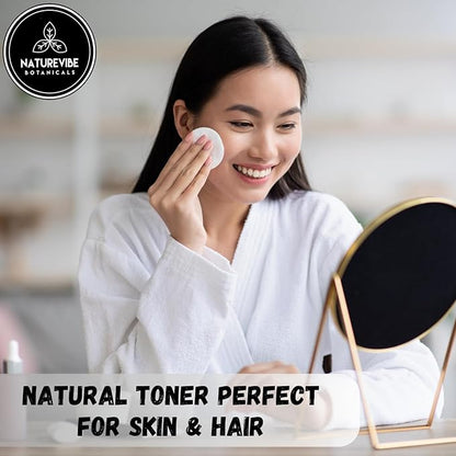 Naturevibe Botanicals Rosemary Water 32 Ounces | 100% Pure and Natural | Great for Skin Care and Hair Care