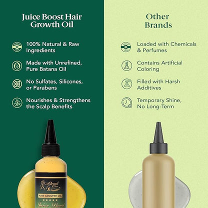 OCEAN VIEW DEEP WAVES POMADE Juice Boost- Hair Growth Oil & Scalp Serum – with Batana Oil, Rosemary & Castor – Argan, Vitamin E, Aloe Vera, Coconut – For Thinning Hair, 100ml