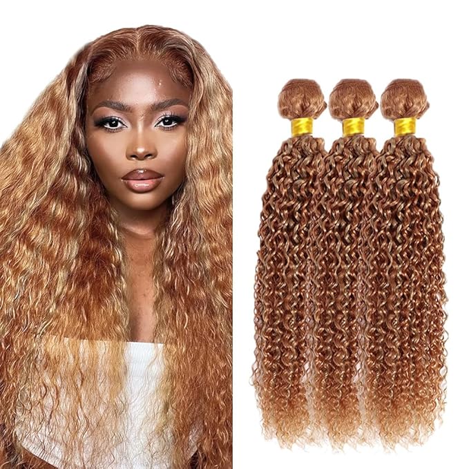 32 32 32 Inch Highlight Human Hair Bundles P27/30 Water Wave Bundles Double Weft Huxowax Virgin Soft And Silky Remy Hair Extensions