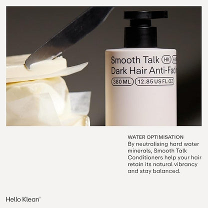 Smooth Talk Dark Hair Anti-Fading Conditioner - Hydrates & Repairs to Reverse Damage Caused by Hard Water - Stop Color Fading & Protect Against Brassiness - With UV Protection