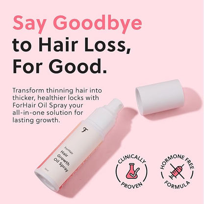 ForHair Advanced Hair Growth Serum for Scalp – Strengthens, Thickens & Accelerates Hair Growth- Non-Greasy, Hormone-Free, Fast-Absorbing Formula – Fights Hair Thinning & Hair Loss – 50ml