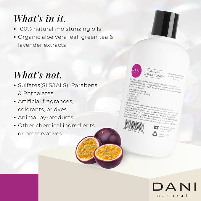 Naturals Conditioner – Passion Fruit, Nourishing & Hydrating for All Hair Types, Promotes Healthy Scalp & Hair Follicles, Vegan & Color-Safe, 12 oz