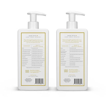 Native Coconut & Turmeric Shampoo and Conditioner Contain Naturally Derived Ingredients | All Hair Types, Color & Treated, Fine to Dry Damaged, Sulfate & Dye Free - 2-Pack