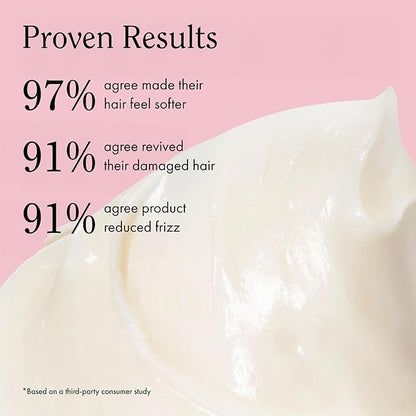 Rizos Curls Vitamin C Hair Repair Mask, Deeply Moisturizes & Hydrates, Softens & Minimize Frizz while Adding Shine, For Dry Damaged Hair, Infused with Shea Butter, 10 oz