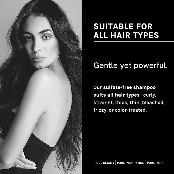 pH PURE HAIR Argan & Keratin Shampoo Hair Mask & Elixir Color Protecting - Hydrating Nourishing Formula for Deep Cleansing Heat Protection Soft & Silky Hair - Sulfate Free (8.45+8.45+3.38 Fl Oz)