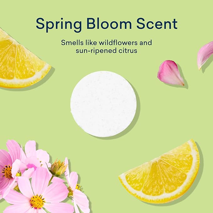 BLUELAND Laundry Essentials Kit, Spring Bloom - Plastic-Free Laundry Detergent Tablets, Oxi Booster, and Reuseable Natural Wool Dryer Balls
