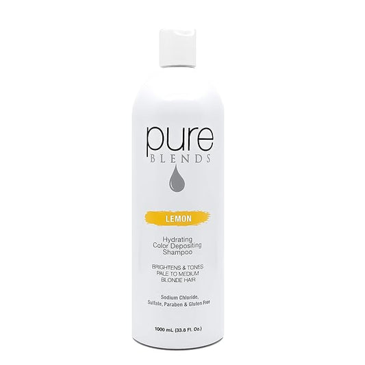 Color Depositing Shampoo, 8.5 fl oz - Lemon, For Medium to Pale BlondeTreated Hair - Hydrating Brightens & Tones, Prevents Fade, Extends Service