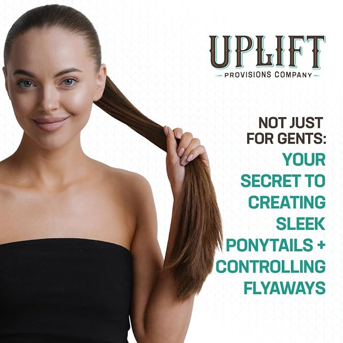 Uplift Provisions Company Signature Pomade for Bold Hair Styles That Last - Strong Hold, High Shine, Effortless Wash-Out, Unisex Appeal, 3 oz.