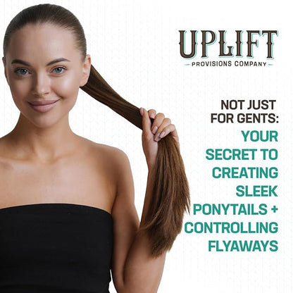 Uplift Provisions Company Signature Pomade for Bold Hair Styles That Last - Strong Hold, High Shine, Effortless Wash-Out, Unisex Appeal, 3 oz.