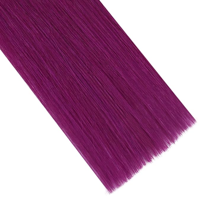 YoungSee I Tip Hair Extensions Human Hair Purple Tip Hair Extensions Real Human Hair Colored Hair Extensions Itips Human Hair Extensions Purple I Tips Hair Extensions Purple Cold Fusion 14In 40s 25g