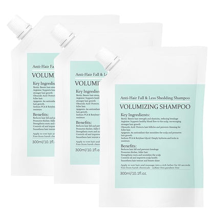 Tricholoy Anti-Hair Fall & Less Shedding & Volumizing Shampoo, Enriched with biotin, arginine, and lauric acid, Oil Control & Scalp Nourishment, Strengthens Roots, Promotes Hair Growth (3)