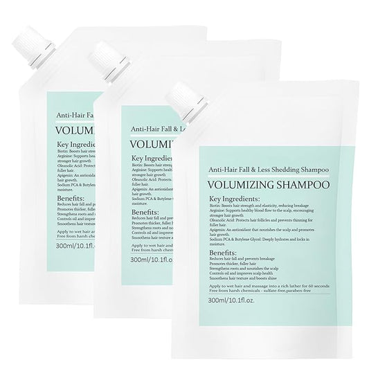 Tricholoy Anti-Hair Fall & Less Shedding & Volumizing Shampoo, Enriched with biotin, arginine, and lauric acid, Oil Control & Scalp Nourishment, Strengthens Roots, Promotes Hair Growth (3)
