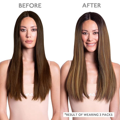WENNALIFE Tape in Hair Extensions, 20pcs 16 Inch 50g Dark Brown to Chestnut Brown and Dirty Blonde Remy Human Hair, Coloured