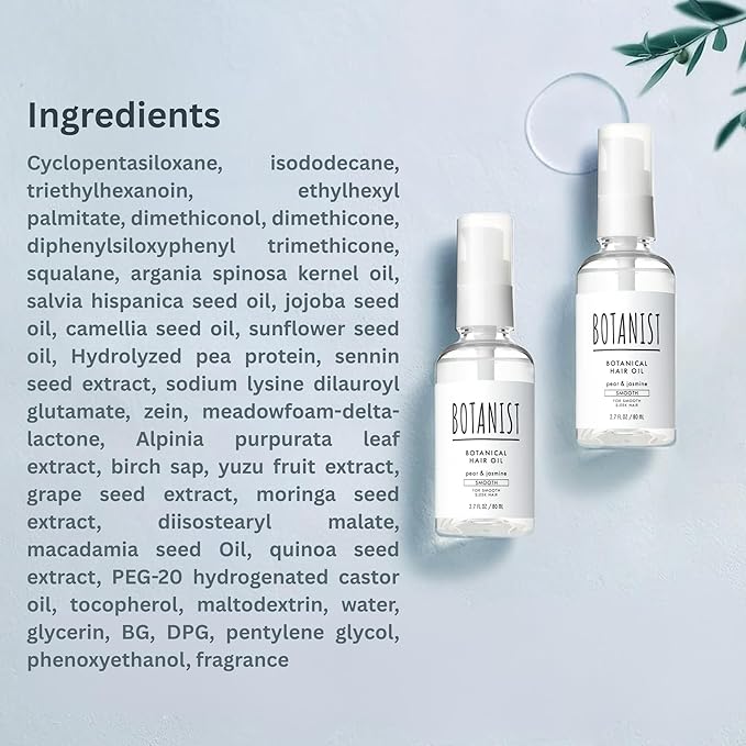 Natural Hair Oil for Frizzy Hair, Organic Hair Oil for Women, HAIR OIL Spray for Men with Jojoba Oil, Protein, Organics Extract & Squalane, Hair Scalp Oil from Japan 2.7 Fl Oz Pear & Jasmine