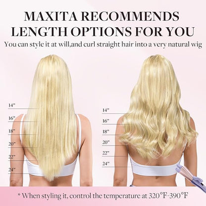 MAXITA Tape in Hair Extensions Human Hair Light Ash Brown to Ash Blonde 20 Inch Straight Seamless Invisible Skin Weft Thick Soft Silky Human Hair Extensions Tape